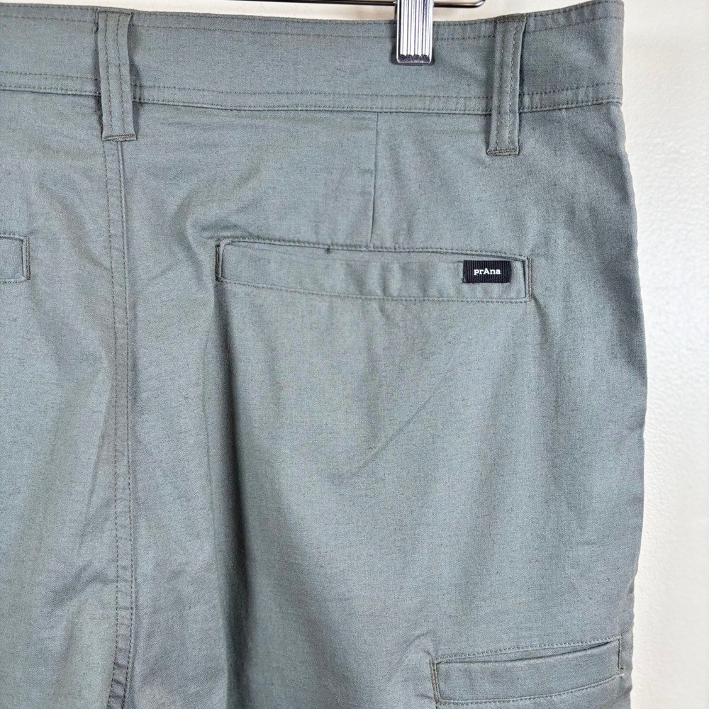 prAna Furrow Short Men's 33x11 Thyme Hemp Blend Standard Fit Casual Outdoor NWT